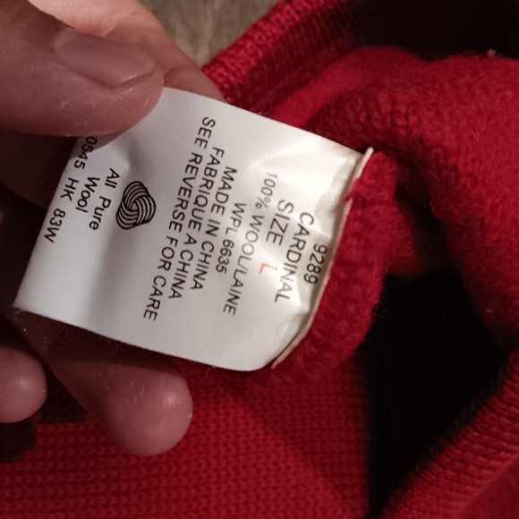 Vintage Woolrich Boiled Wool Cardigan Sweater Vest Jacket Womens L - Picture 6 of 6